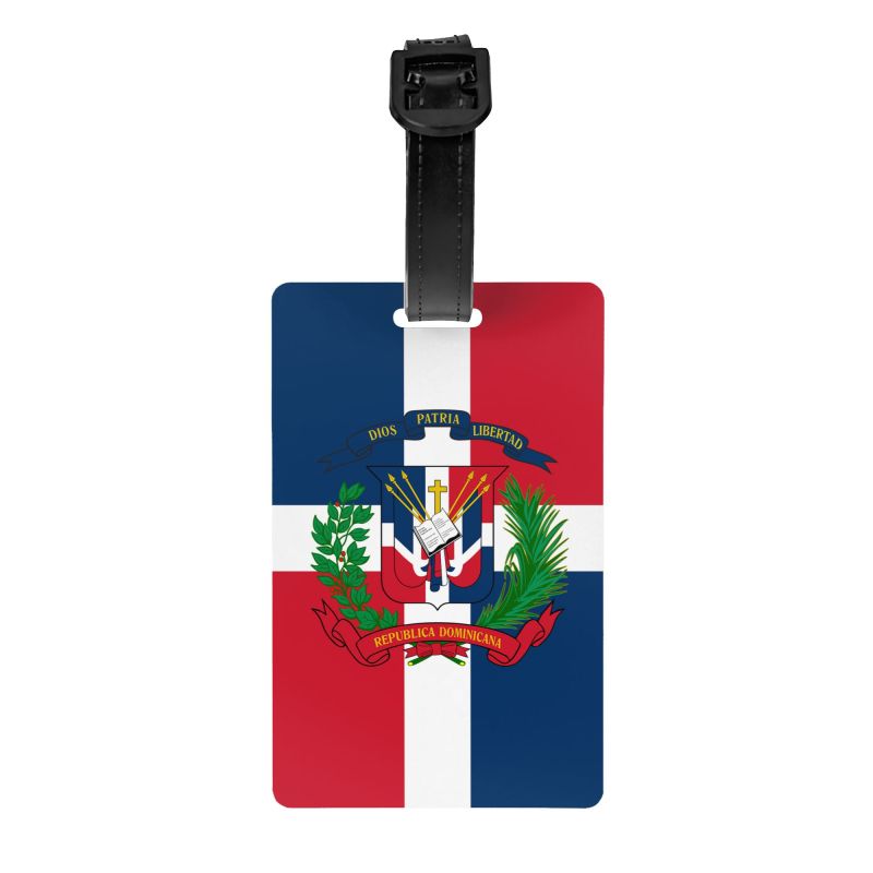 Travel Luggage Set - Wzór flagi Republiki Dominikany na etykiecie
