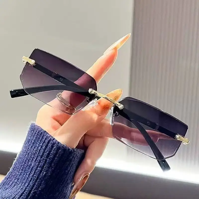 Sunglasses Uv400 - Modne okulary przeciwsłoneczne bez oprawek dla