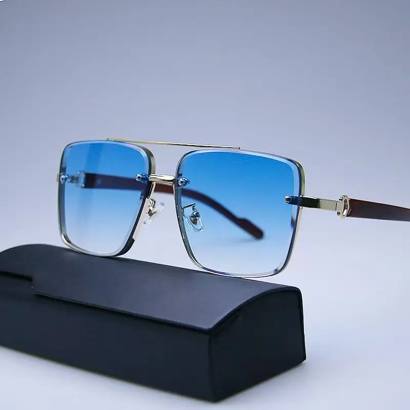 Designer Sunglasses - Modne, retro okulary przeciwsłoneczne w kwadratowym