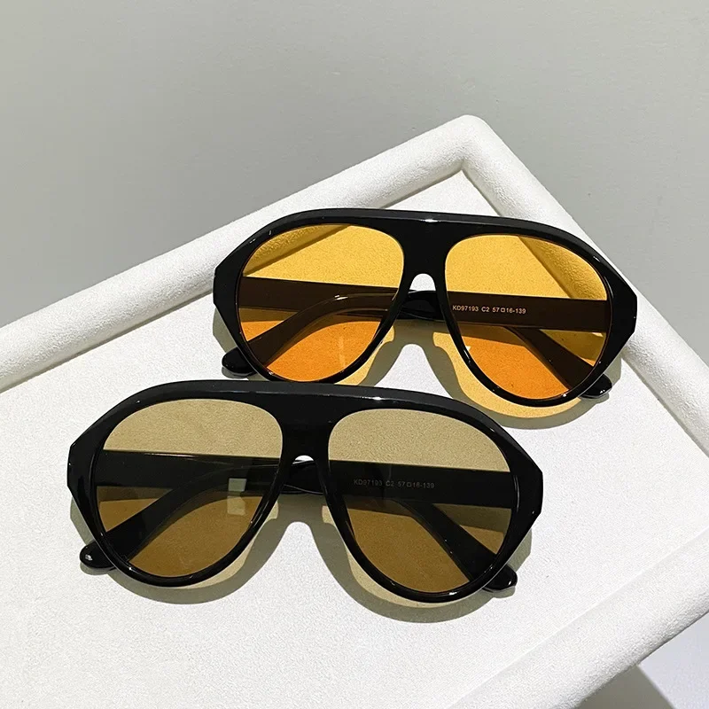 Sunglasses Uv400 - Modne, duże okulary przeciwsłoneczne w stylu