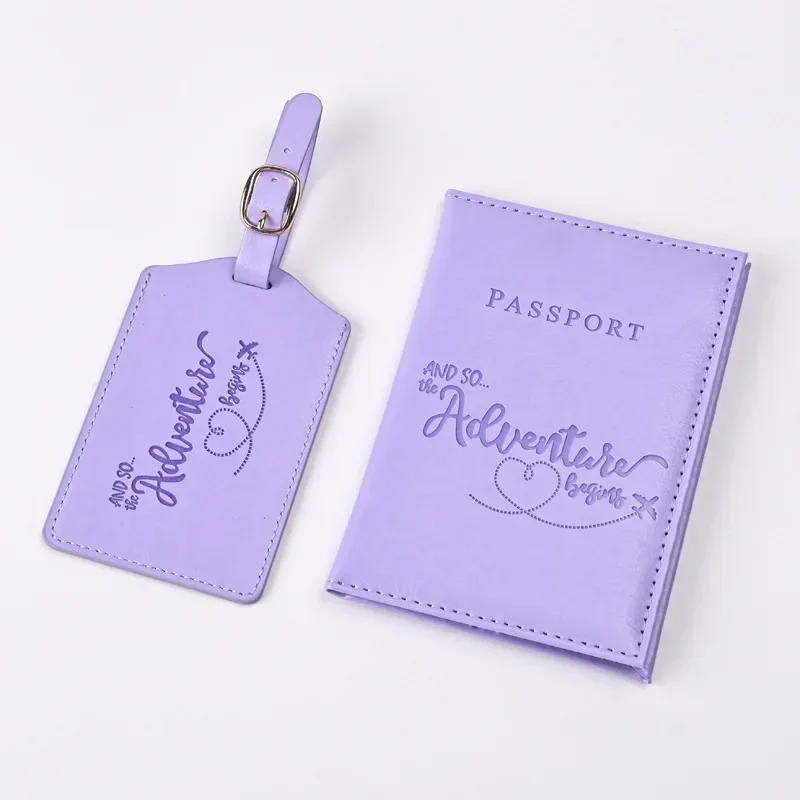 Travel Luggage Set - Nowe fioletowe etui na paszport ze