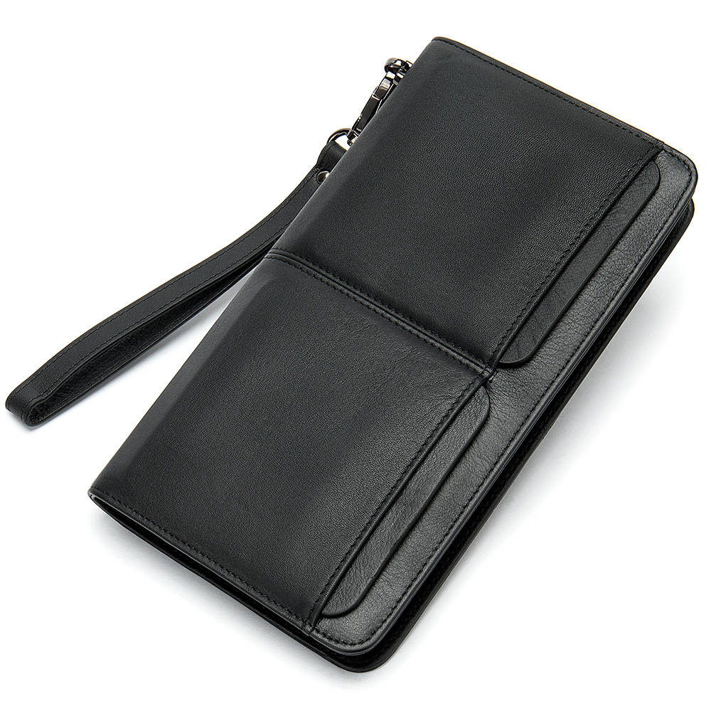 Skórzany portfel z dwoma przeg – Leather Wallet Men recenzja i cena