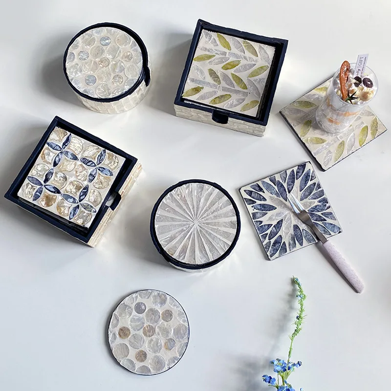 6 sztuk kolorowych podkładek p – Marble Coaster Set recenzja i cena