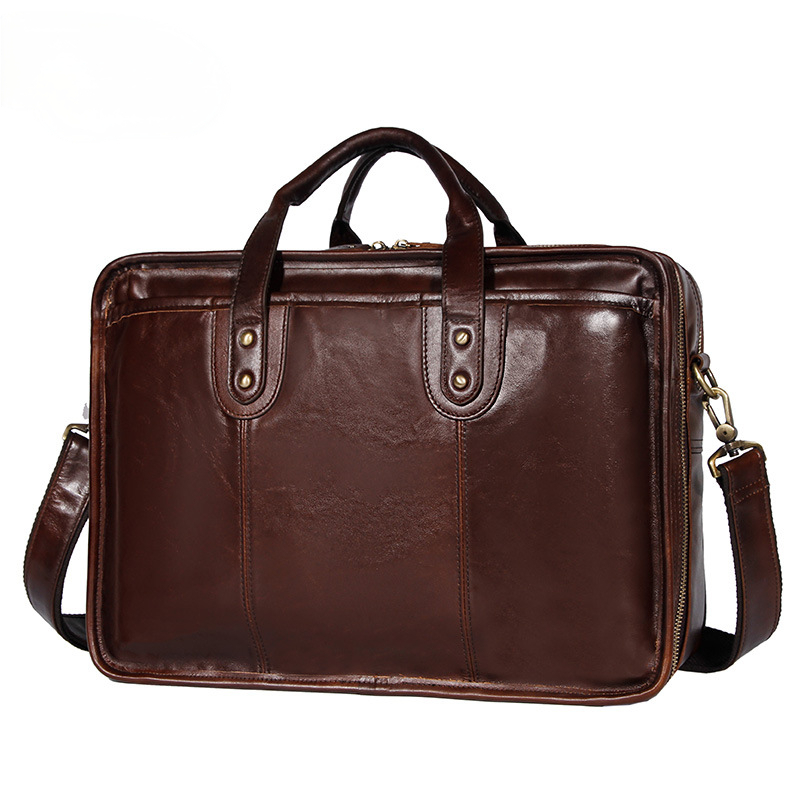 Męska skórzana aktówka z wysok – Leather Briefcase recenzja i cena