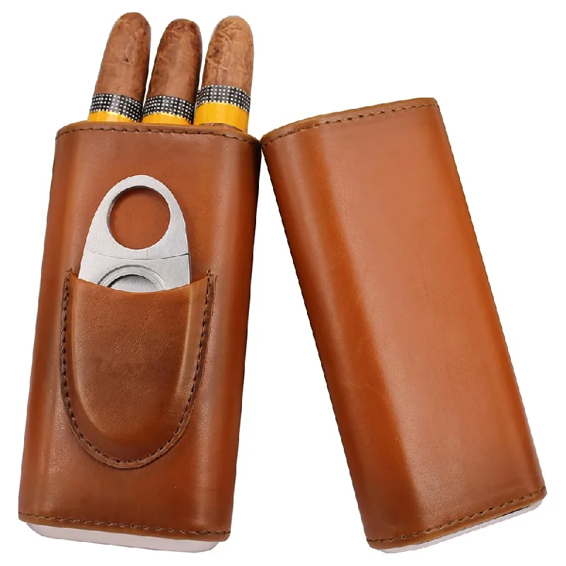 Skórzane etui na trzy cygara z – Premium Cigar Case recenzja i cena