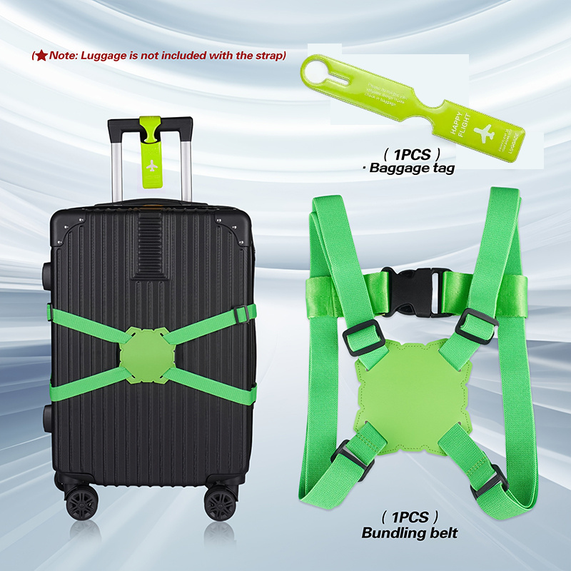 Zestaw 2 pasków do bagażu + za – Travel Luggage Set recenzja i cena