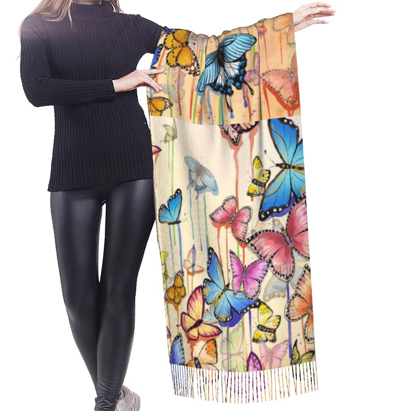 Retro Zimowy Szal Kaszmirowy z – Cashmere Scarf recenzja i cena