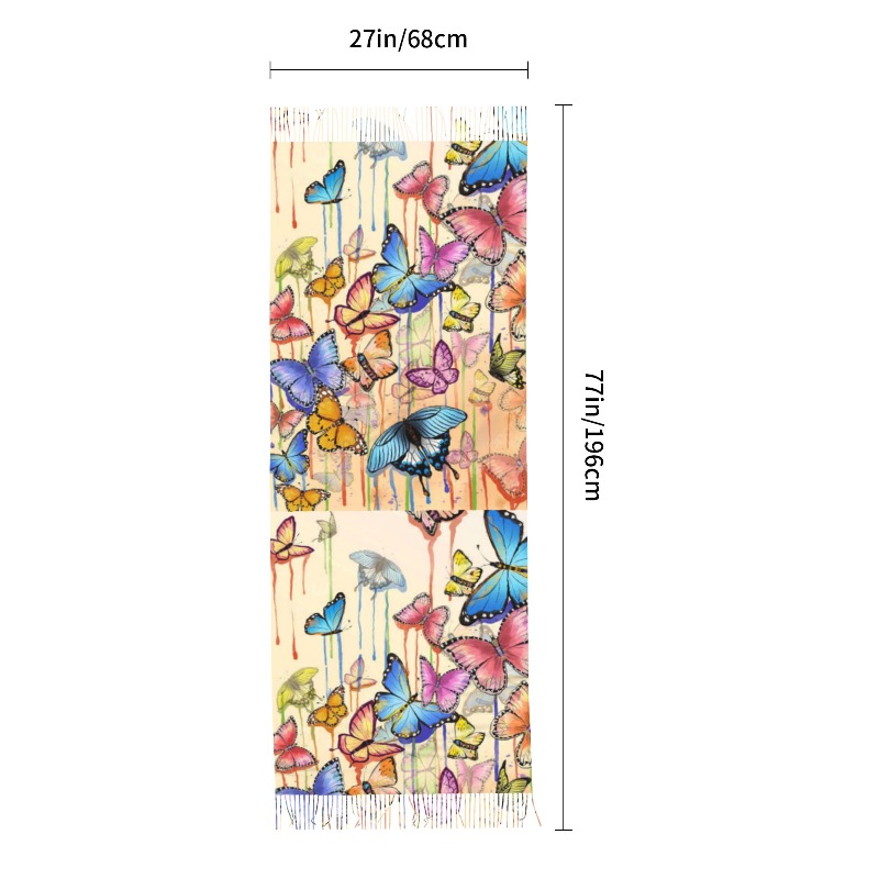 Retro Zimowy Szal Kaszmirowy z – Cashmere Scarf recenzja i cena