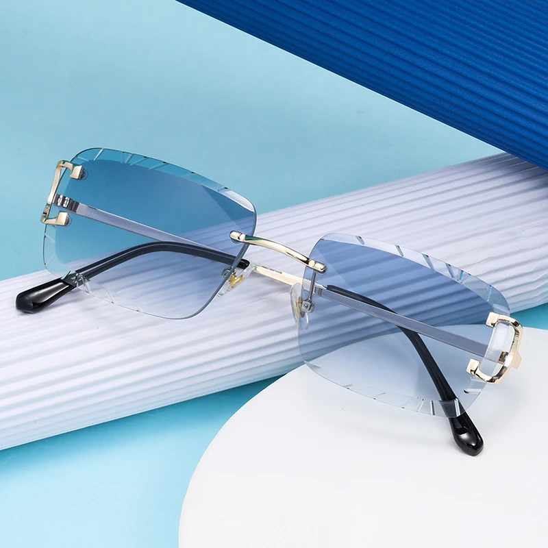 Modne okulary bezramkowe w kwa – Sunglasses Uv400 recenzja i cena