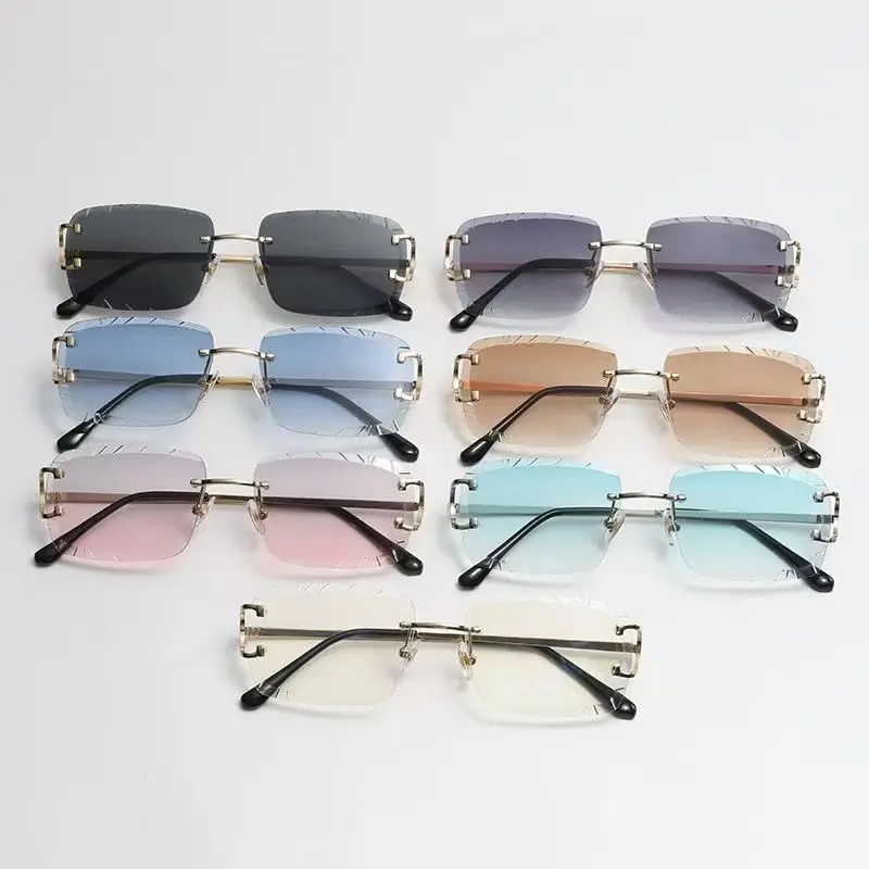 Modne okulary bezramkowe w kwa – Sunglasses Uv400 recenzja i cena