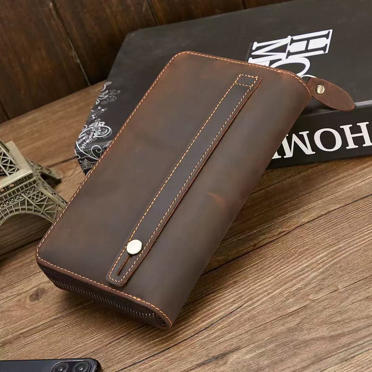 Nowy Męski Portfel Vintage z P – Leather Wallet Men recenzja i cena