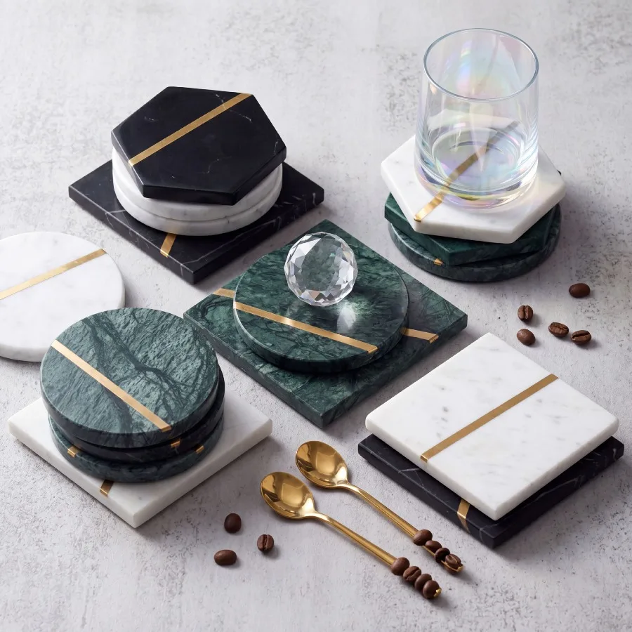 Luksusowa ceramiczna podkładka – Marble Coaster Set recenzja i cena