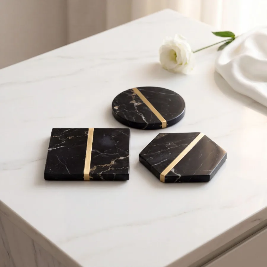 Luksusowa ceramiczna podkładka – Marble Coaster Set recenzja i cena