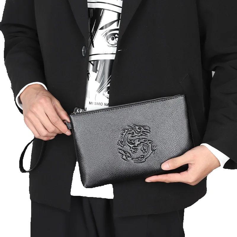 Męska saszetka z PU skóry, dłu – Leather Wallet Men recenzja i cena